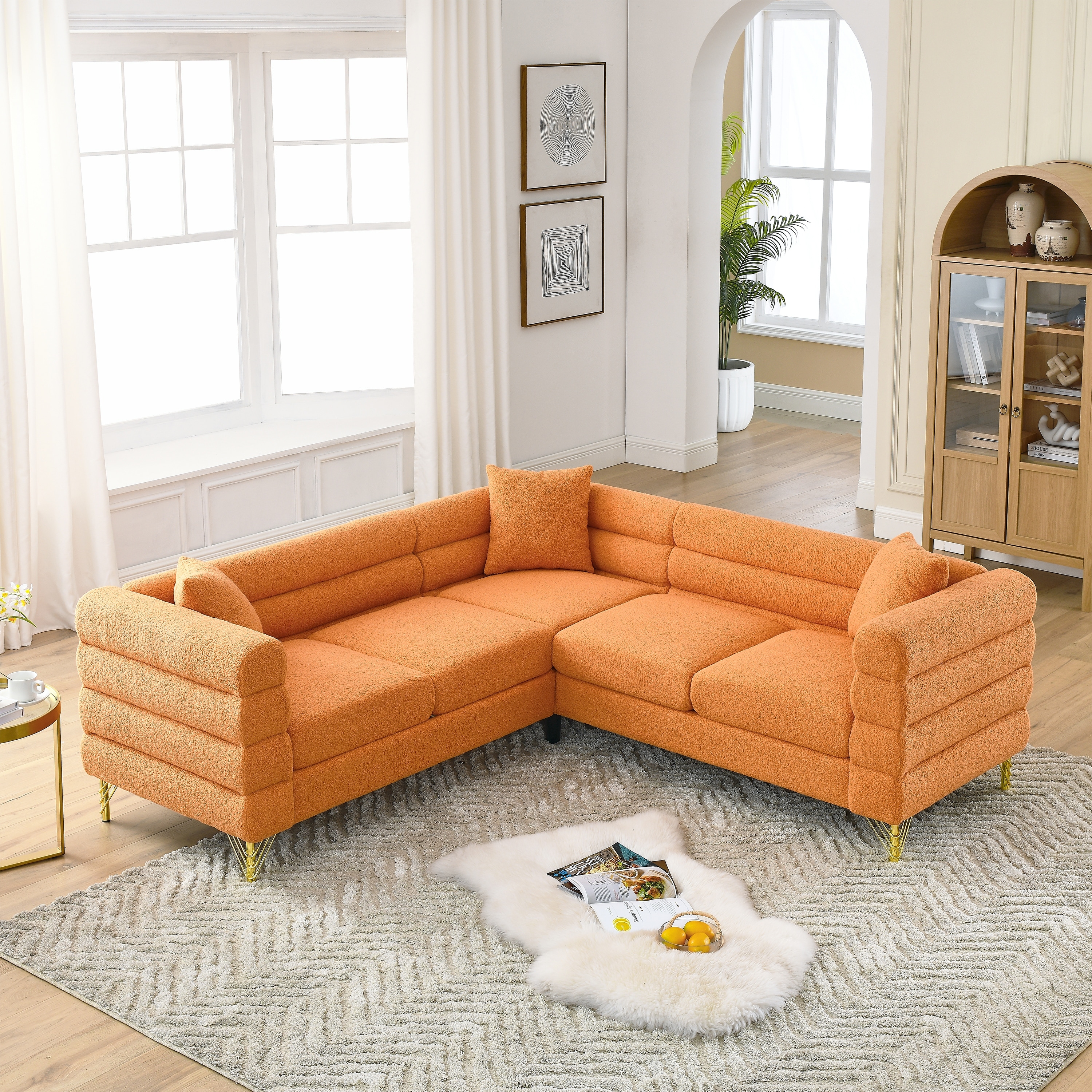 Corner 5 seater sale sofa