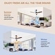 preview thumbnail 15 of 199, 42“/52"/60"/48" Noiseless Walnut Wood Ceiling Fan with Remote Control, Integrated Light Optional