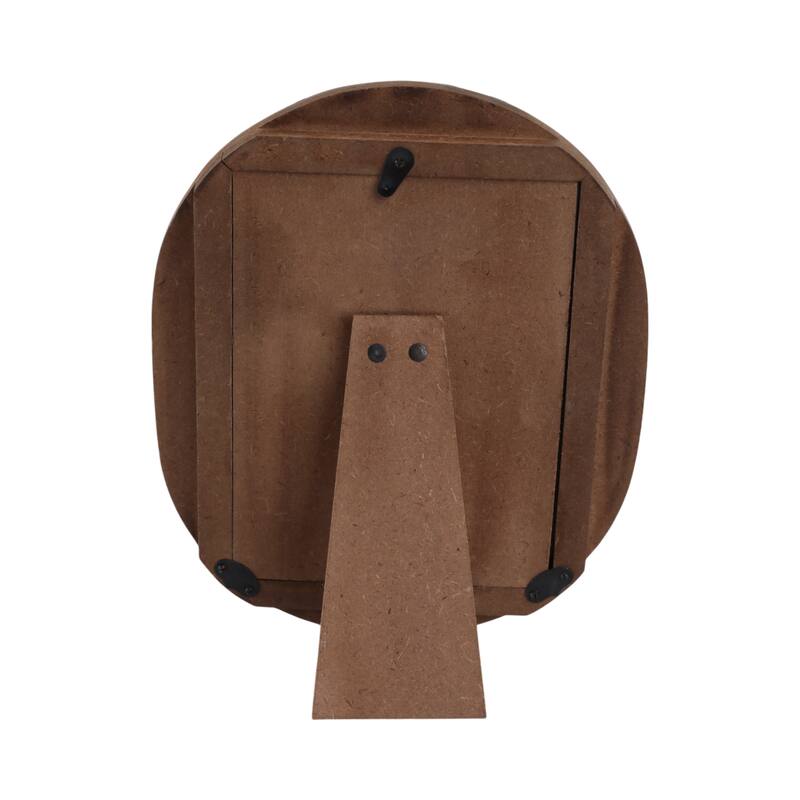 Resin Oval Picture Frames Bold Striped Design for Wall Decor Accent