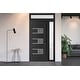 preview thumbnail 28 of 35, VDOMDOORS Manux 8933 | Front Door Exterior Door | Steel | Frame & Hardware Included | 18x80, Matte Black Entry Door