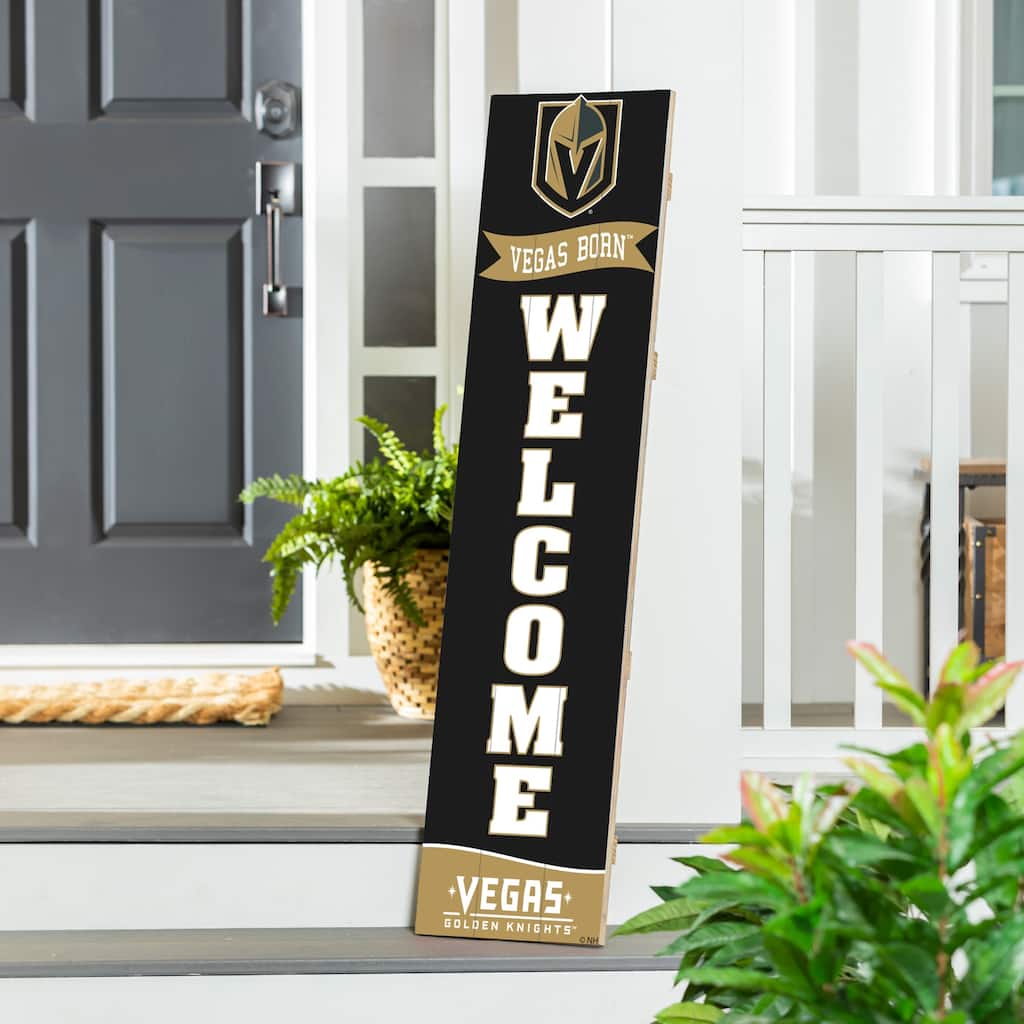 47" Porch Leaner Welcome Wall Sign, Vegas Golden Knights