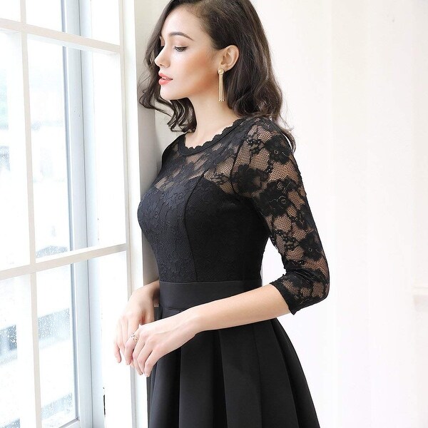 vintage floral lace dress