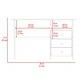 preview thumbnail 3 of 4, Compact Computer Desk with Storage Drawers and Shelf, Ideal for Home Offices