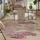 preview thumbnail 118 of 143, Nourison Modern Abstract Sublime Area Rug Ivory/Pink - Round - 5'3" Round