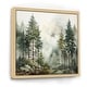 preview thumbnail 11 of 12, Designart "Pine Tree Misty Morning II" Landscapes Framed Wall Decor