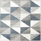 preview thumbnail 11 of 11, Livabliss Monte Carlo Mid-Century Modern Geometric Area Rug Sky Blue - 5'3" x 5'3" Square