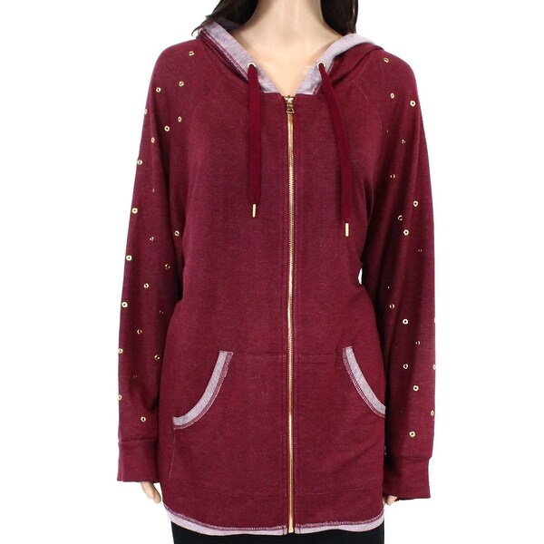 burgundy red hoodie