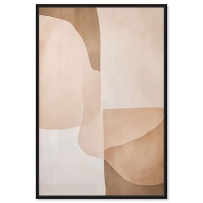 Forms in Beige II Canvas by Art Remedy