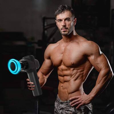 Percussion Massage Gun - 6.5 x 2.4 x 8.7 in