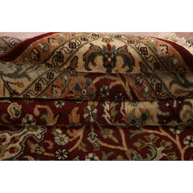 Floral Agra Oriental Area Rug Handmade Wool Carpet - 6'2"x 9'3"