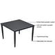 preview thumbnail 4 of 5, 5-Piece Outdoor Patio Aluminum Furniture, 4 Dining Chairs Sunbrella Fabric Cushioned and Dining Table with Umbrella Hole
