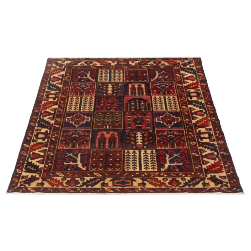 ECARPETGALLERY Hand-knotted Kayseri Vintage Red Wool Rug - 4'11 x 6'4