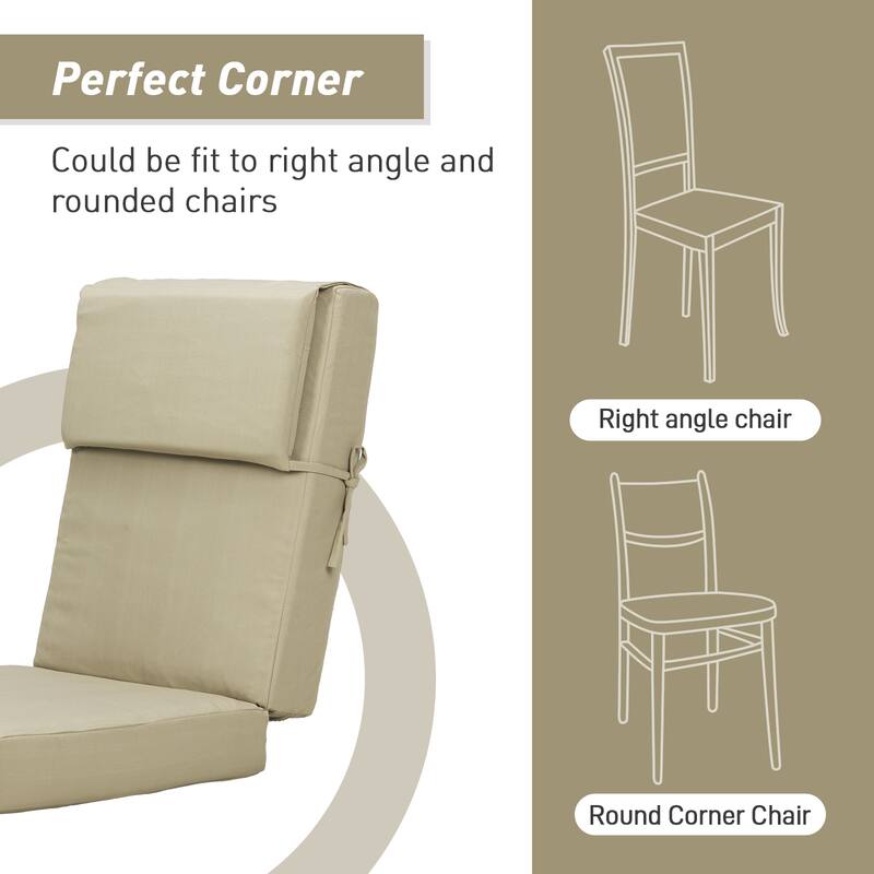 Aoodor 4.1" Outdoor Seat / Back Cushion