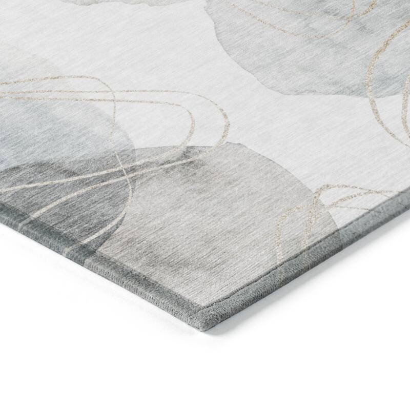Bax Artistic Abstract Weather Resistant Sleek Contemporary Outdoor Rug