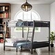 preview thumbnail 2 of 7, Full Xl Over Queen Bunk Bed with Stable Bunk Bed Frame