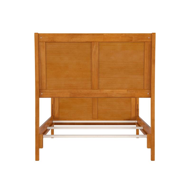 Portland Solid Wood Foundation Bed with Matching Footboard