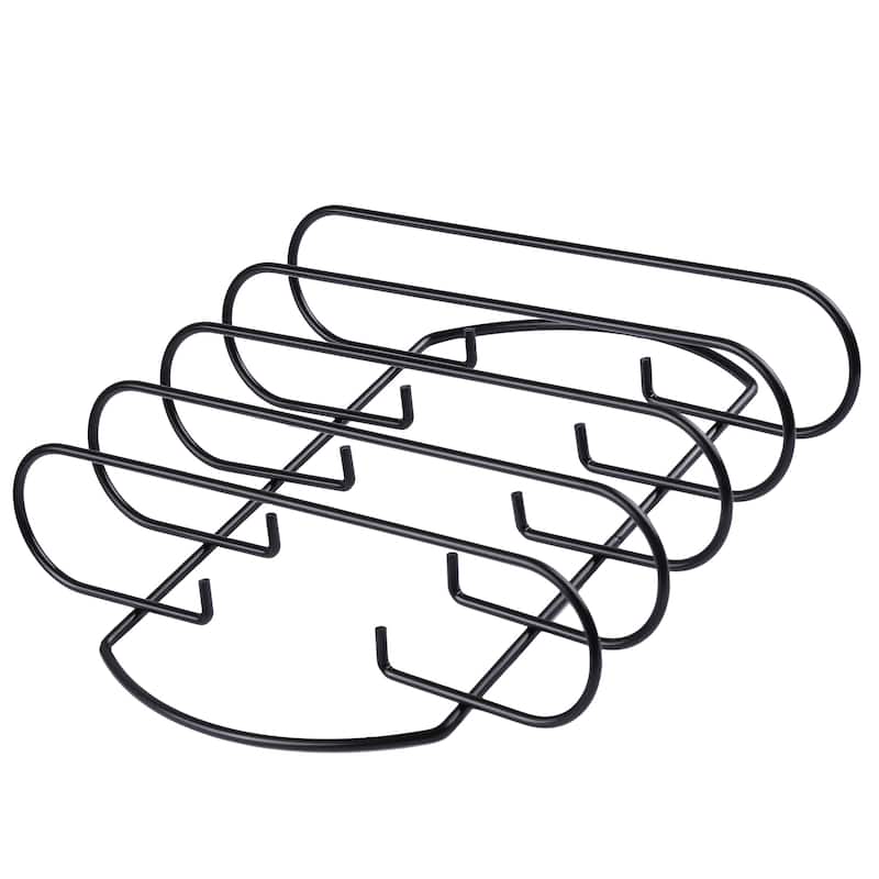 4-Piece Non-Stick Rib Rack Full Racks of Standing Ribs Holder - N/A