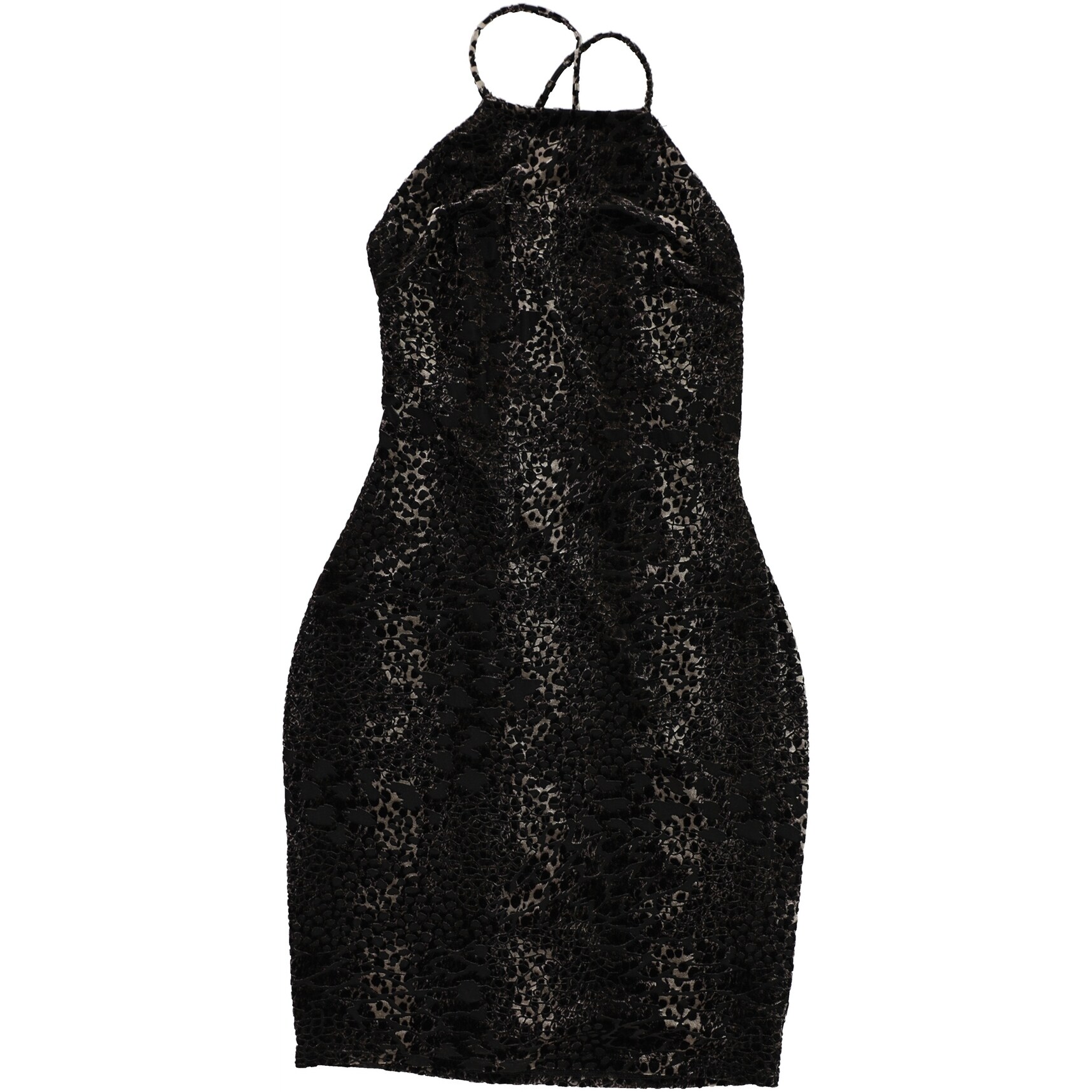 black bodycon slip dress