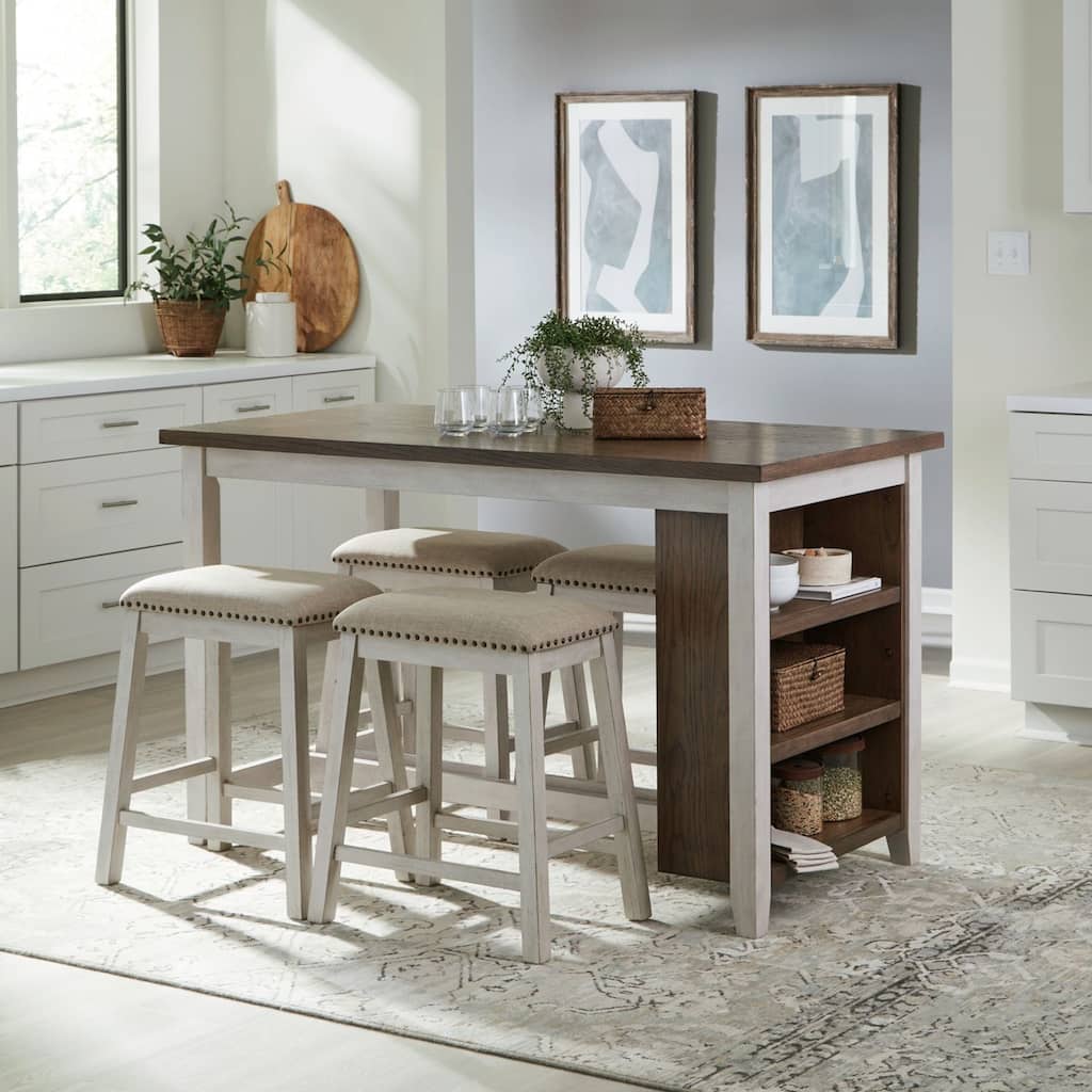 Brook Creek 5 Pc Counter Set- Two Tone