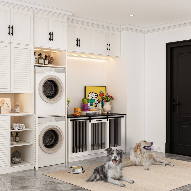 Elegant Dog Sanctuary Spacious Storage Top Secure Versatile Pet Crate