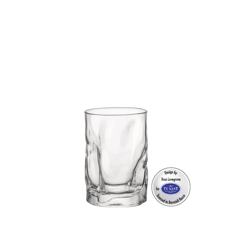 Bormioli Rocco Set of 6 Sorgente Rocks Glasses - 10.25 oz