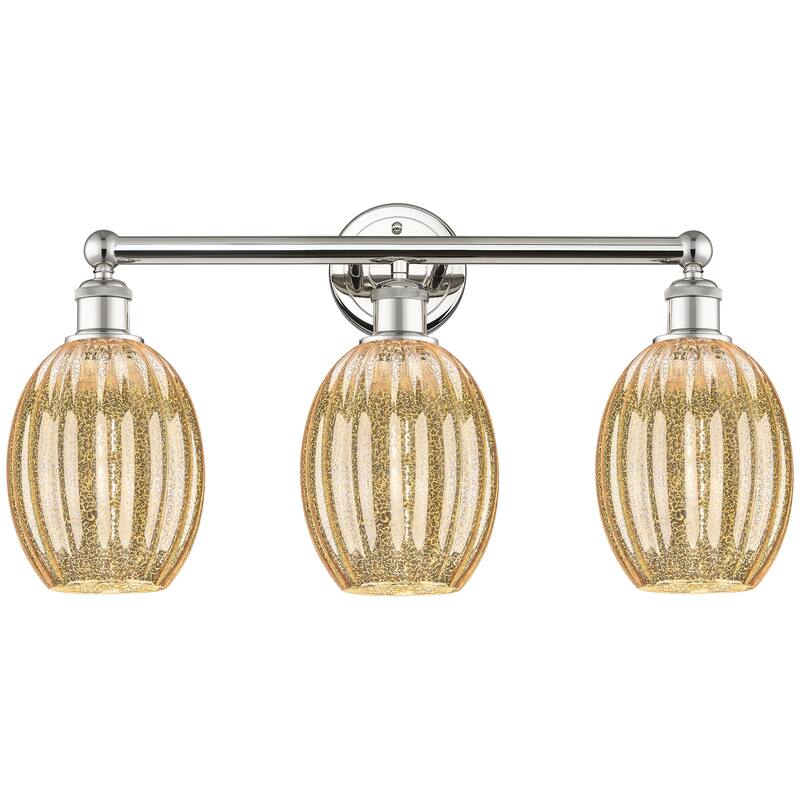 Innovations Lighting Endless Possibilities Edison - Preston - 3 Light 24" Bulb Shade Bath Vanity Light - Mercury/Polished Nickel