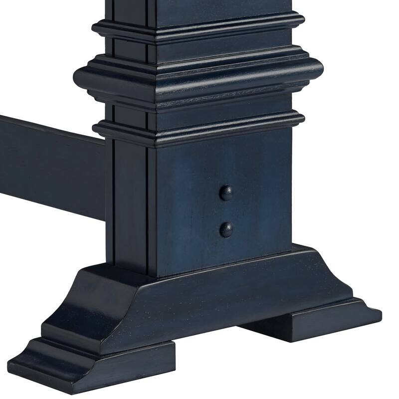 Ronda Two-Tone Trestle Leg Wood Dining Bench