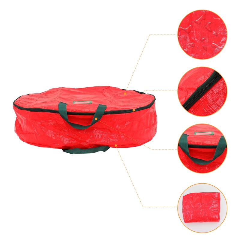 1 Pack Foldable Round Waterproof Storage Bags with Handles, Moving Bags for Clothes, Comforters, Closet Organizers