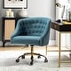 preview thumbnail 46 of 109, Modern Velvet Tufted Office Chair with Gold Metal Base by HULALA HOME