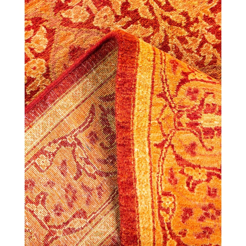 Overton Mogul One-of-a-Kind Hand-Knotted Runner - Rust, 2' 6" x 7' 3" - 2' 6" x 7' 3"