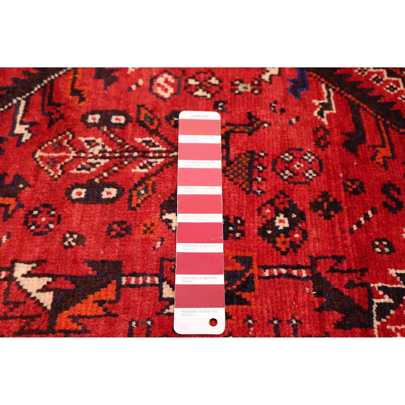 ECARPETGALLERY Hand-knotted Melis Vintage Red Wool Rug - 5'9 x 8'6