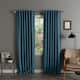 Solid Insulated Thermal Blackout Curtain Panel Pair - 52 x 84 - Indigo