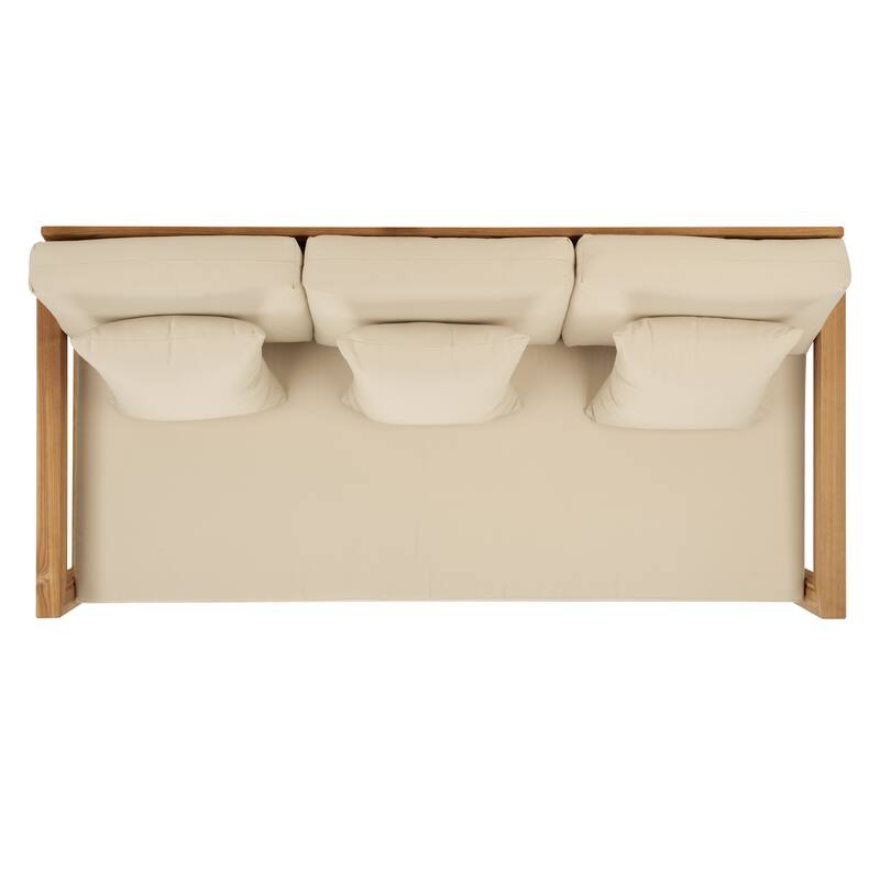SAFAVIEH Couture Montford Teak 3-Seat Bench Casing (Cover Only) - 72Wx29Dx1H