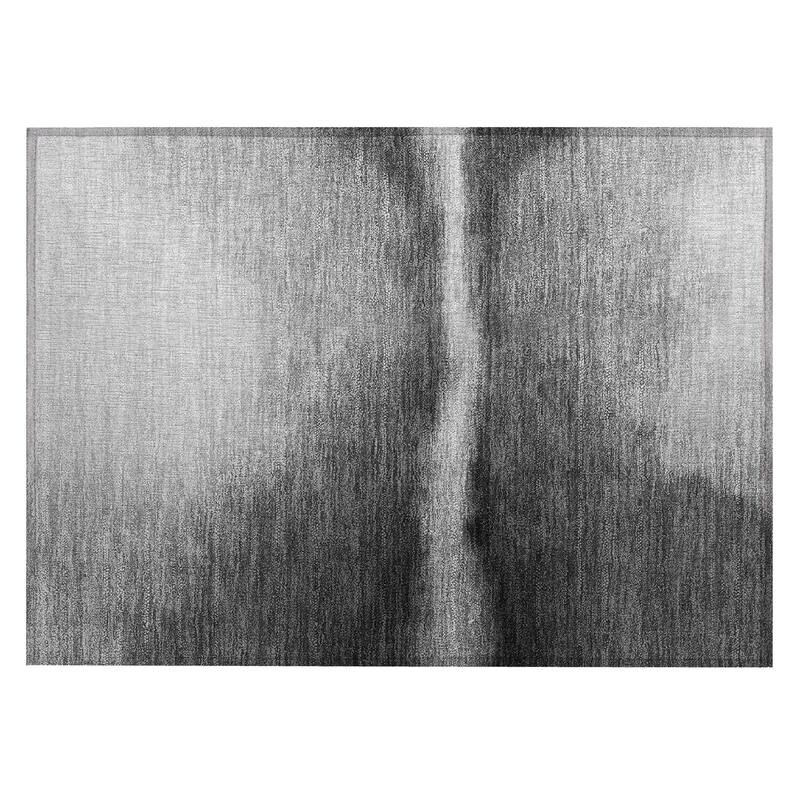 Machine Washable Indoor/ Outdoor Modern Landscape Chantille Rug