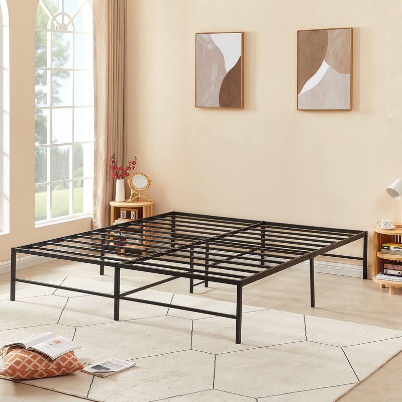 Javlergo 16 Inch Metal Platform Bed Frame