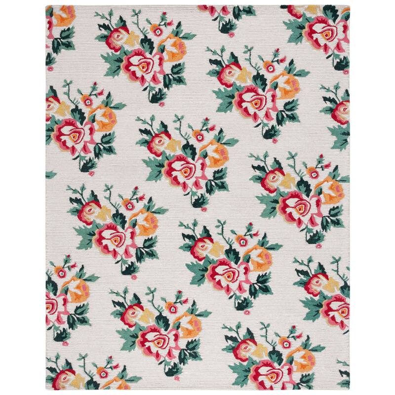 SAFAVIEH Handmade Jardin Kanja Floral Wool Rug