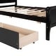 preview thumbnail 102 of 158, (Twin/Full/Queen)Curved Legs Design Platform Bed Frame with 4 Drawers