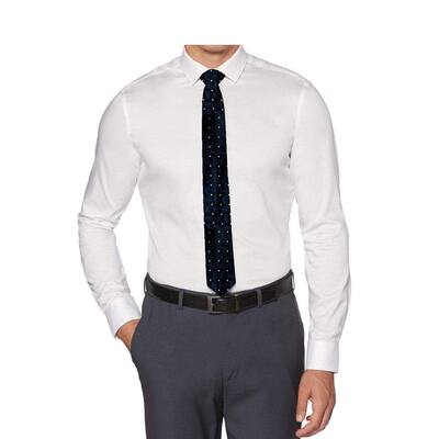 Perry Ellis Boys Dress Shirts w Navy Tie Solid Shirts w Patterned Tie