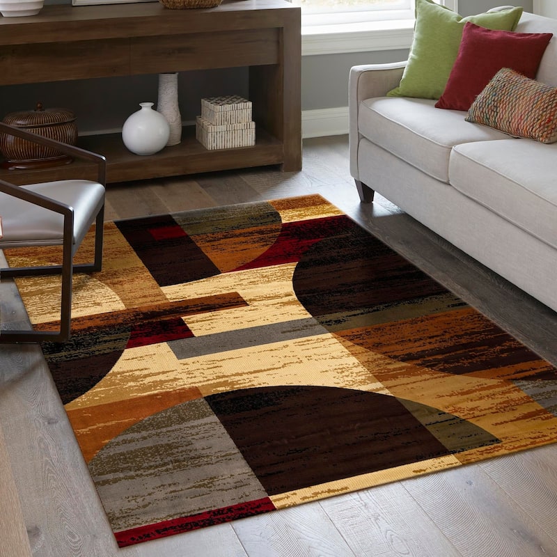 Contemporary Rietveld Collection Area Rug - Multi - 7'10"x10'