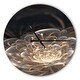 preview thumbnail 7 of 8, Designart 'Fractal Flower with Golden Rays' Oversized Floral Wall CLock 16 in. wide x 16 in. high