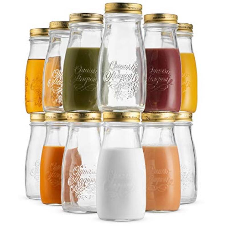 Bormioli Rocco Set of 12 Quattro Stagioni Canning Bottles - 13.5 Oz