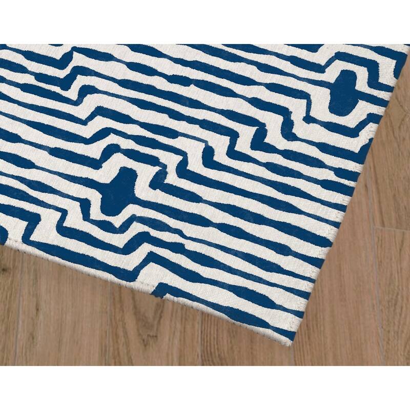 OPTIC DIAMOND NAVY Kitchen Mat By Kavka Designs Bed Bath & Beyond
