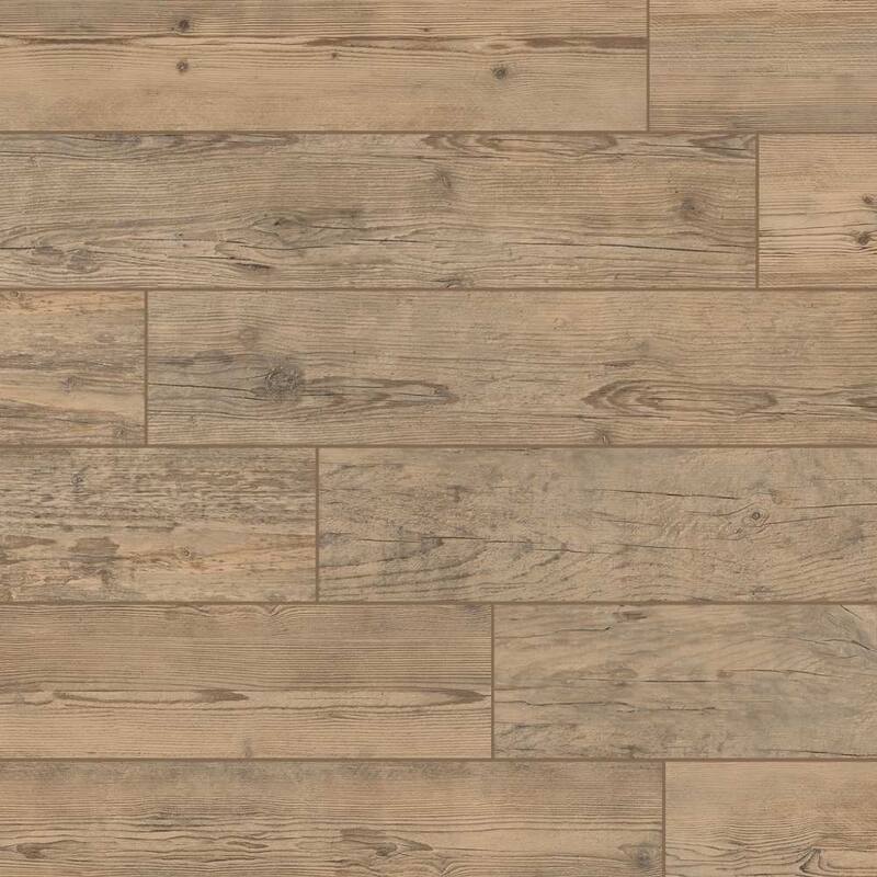 The Tile Life Molise 9x48 Porcelain Floor & Wall Tile - Brown - 4 x 9 Sample