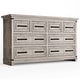preview thumbnail 8 of 16, 8 Drawers Dresser Chests for Bedroom, 55" Wide Wood Rustic Chest of Drawers