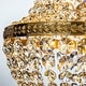 preview thumbnail 2 of 1, 4-Light Vintage And Classic Empire Chandelier With Crystal Accents