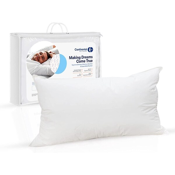 Continental Bedding Pillow Double Down Surround As Seen in Many 5 Star Hotels and Resorts. White Bed Bath Beyond 34445880