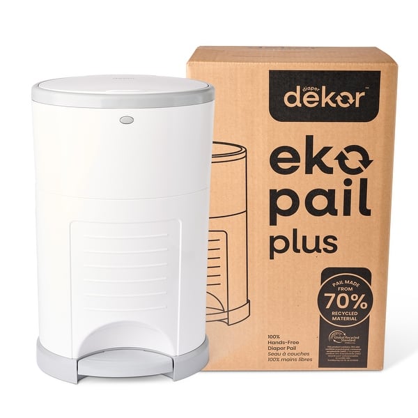 slide 2 of 9, Dekor Eko Plus Diaper Pail White