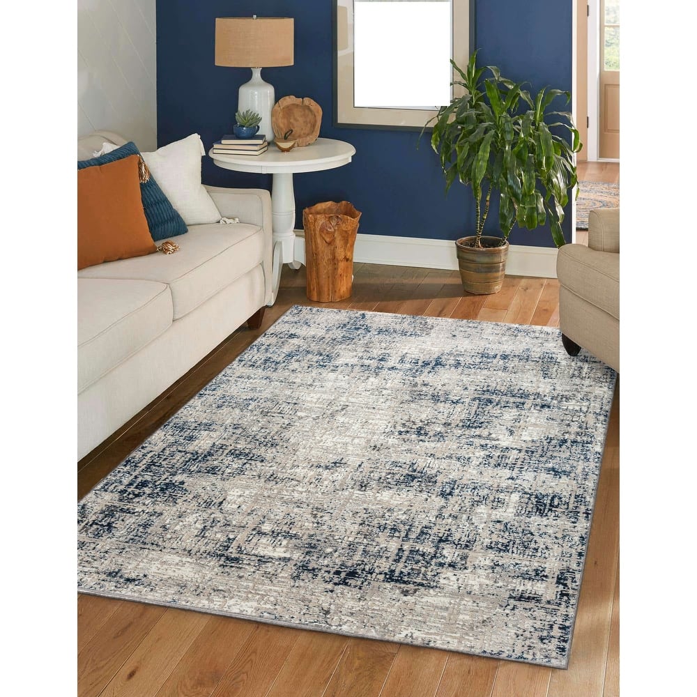 Admire Home Living Lucio 1241 Transitional Striated Area Rug