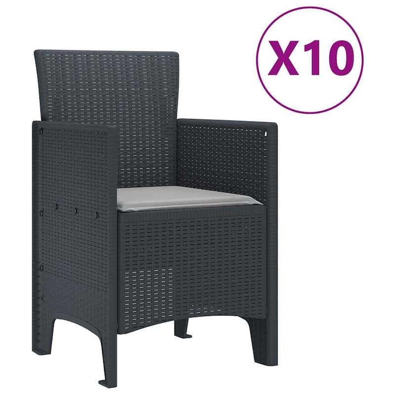 vidaXL Garden Dining Set 11/13 pcs - 118.1 x 39.4 x 28.7