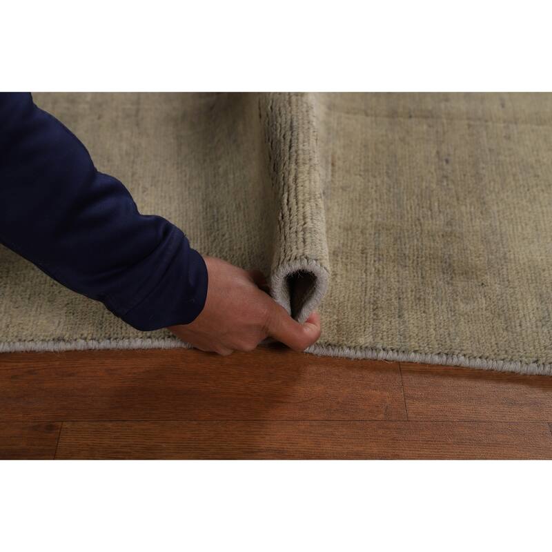 Gabbeh Modern Area Rug Hand-Knotted Wool Carpet - 4'9" x 6'7"